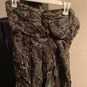 Mini strapless dress